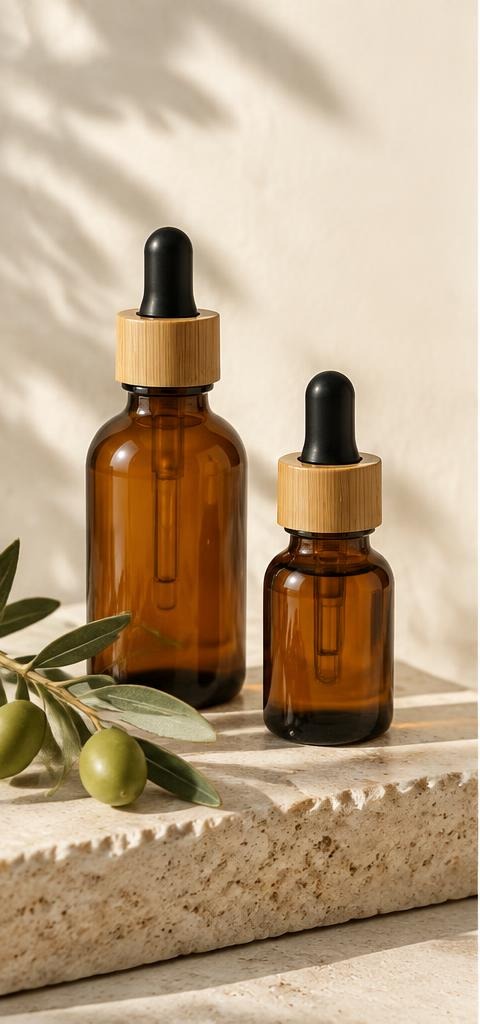Sérums faciales de cosmética natural para profesionales