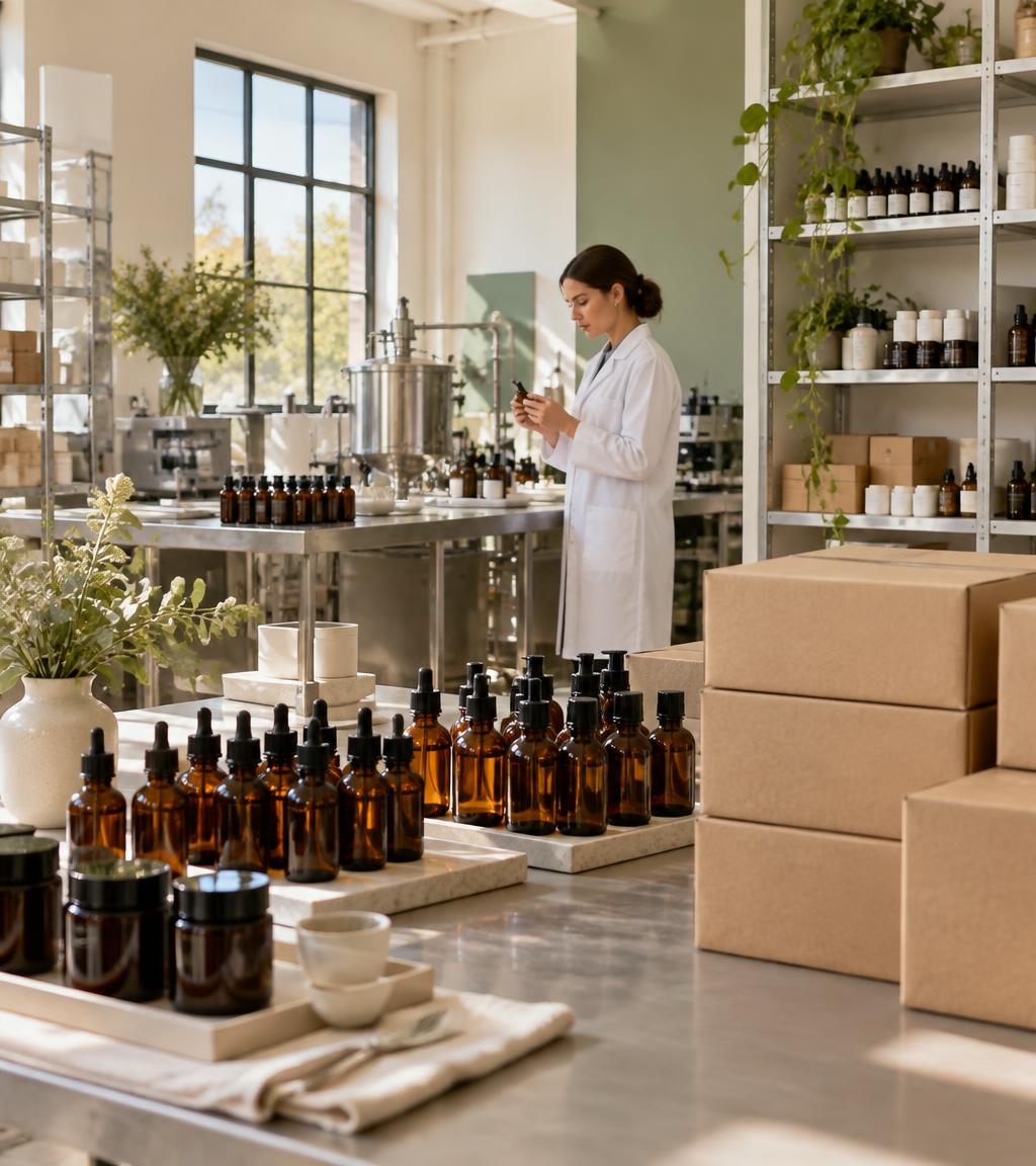 Preparación de pedidos de cosmética natural española